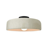 Semi-Flush Mts. Bowl Style by Justice Designs ( 102 | CER-6343-CRK-MBLK Radiance ) 