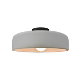 Semi-Flush Mts. Bowl Style by Justice Designs ( 102 | CER-6343-MAT-MBLK Radiance ) 