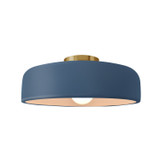 Semi-Flush Mts. Bowl Style by Justice Designs ( 102 | CER-6343-MDMT-BRSS Radiance ) 