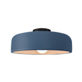 Semi-Flush Mts. Bowl Style by Justice Designs ( 102 | CER-6343-MID-MBLK Radiance ) 
