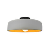 Semi-Flush Mts. Bowl Style by Justice Designs ( 102 | CER-6343-MTGD-MBLK Radiance ) 