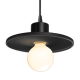 Mini Pendants Metal Shade by Justice Designs ( 102 | CER-6325-CRB-MBLK-BKCD Radiance ) 