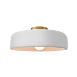 Semi-Flush Mts. Bowl Style by Justice Designs ( 102 | CER-6343-WTWT-BRSS Radiance ) 