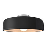Semi-Flush Mts. Bowl Style by Justice Designs ( 102 | CER-6345-BKMT-NCKL Radiance ) 