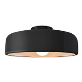 Semi-Flush Mts. Bowl Style by Justice Designs ( 102 | CER-6345-BLK-MBLK Radiance ) 