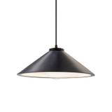 Pendants Metal Shade by Justice Designs ( 102 | CER-6240-CRB-DBRZ-BKCD Radiance ) 
