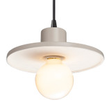 Mini Pendants Metal Shade by Justice Designs ( 102 | CER-6325-MAT-MBLK-BKCD Radiance ) 