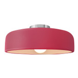 Semi-Flush Mts. Bowl Style by Justice Designs ( 102 | CER-6345-CRSE-NCKL Radiance ) 