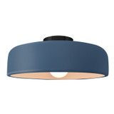 Semi-Flush Mts. Bowl Style by Justice Designs ( 102 | CER-6345-MDMT-MBLK Radiance ) 