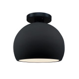 Semi-Flush Mts. Glass Down by Justice Designs ( 102 | CER-6350-BLK-MBLK Radiance ) 