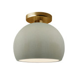 Semi-Flush Mts. Glass Down by Justice Designs ( 102 | CER-6350-CKC-BRSS Radiance ) 