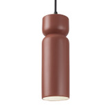 Mini Pendants Cable by Justice Designs ( 102 | CER-6510-CLAY-MBLK-BKCD-LED1-700 Radiance ) 