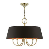 Mid. Chandeliers Drum Shade by Livex Lighting ( 107 | 51355-01 Palma ) 