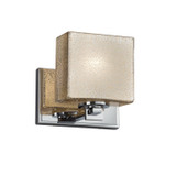 Sconces Single Glass by Justice Designs ( 102 | FSN-8447-55-MROR-CROM Fusion ) 