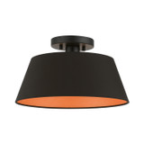 Semi-Flush Mts. Drum Shade by Livex Lighting ( 107 | 51357-04 Palma ) 