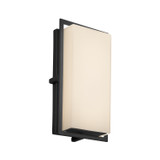 Exterior Wall Mt./Flush by Justice Designs ( 102 | FSN-7562W-OPAL-MBLK Fusion ) 