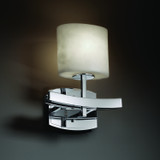 Sconces Single Glass by Justice Designs ( 102 | CLD-8597-30-CROM Clouds ) 