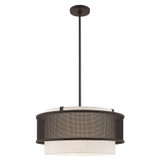 Pendants Drum Shade by Livex Lighting ( 107 | 41205-07 Braddock ) 