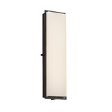 Exterior Wall Mt./Flush by Justice Designs ( 102 | FSN-7565W-OPAL-MBLK Fusion ) 