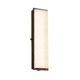 Exterior Wall Mt./Flush by Justice Designs ( 102 | FSN-7565W-WEVE-DBRZ Fusion ) 