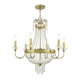 Mid. Chandeliers Candle by Livex Lighting ( 107 | 51846-28 Valentina ) 