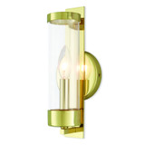 Sconces Single Glass by Livex Lighting ( 107 | 10141-02 Castleton ) 
