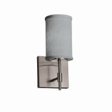 Sconces Drum Shade by Justice Designs ( 102 | FAB-8411-10-GRAY-NCKL-LED1-700 Textile ) 