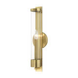 Sconces Single Glass by Livex Lighting ( 107 | 10142-01 Castleton ) 