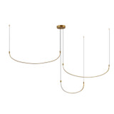 Linear/Island Multi-port/Cascade by Kuzco Lighting ( 347 | MP89370-BG Talis ) 