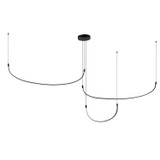 Large Chandeliers Glass Shade by Kuzco Lighting ( 347 | MP89370-BK-UNV Talis ) 