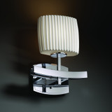 Sconces Single Glass by Justice Designs ( 102 | POR-8597-30-PLET-CROM Limoges ) 
