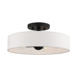 Semi-Flush Mts. Drum Shade by Livex Lighting ( 107 | 46927-04 Venlo ) 