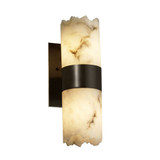 Sconces Single Glass by Justice Designs ( 102 | FAL-8762-12-DBRZ-LED2-1400 LumenAria ) 