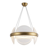 Pendants Glass Down by Kuzco Lighting ( 347 | CH13922-VBCR-UNV Taurus ) 