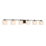 Bathroom Fixtures Five+Lights by Justice Designs ( 102 | PNA-8446-55-PLET-MBLK Porcelina ) 