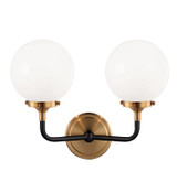 Bathroom Fixtures Two Lights by Matteo Lighting ( 423 | W58202AGOP Particles ) 