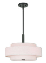 Pendants Drum Shade by Livex Lighting ( 107 | 52137-92 Monroe ) 