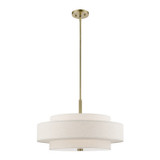 Pendants Drum Shade by Livex Lighting ( 107 | 52138-01 Monroe ) 
