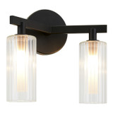 Sconces Double Glass by Matteo Lighting ( 423 | W60802BK Kristof ) 