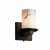 Sconces Single Glass by Justice Designs ( 102 | FAL-8771-10-DBRZ-LED1-700 LumenAria ) 