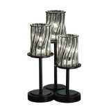 Lamps Table Accent by Justice Designs ( 102 | WGL-8797-10-SWCB-DBRZ-LED3-2100 Wire Glass ) 
