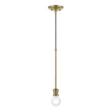 Mini Pendants Exposed Lamps by Livex Lighting ( 107 | 47161-01 Lansdale ) 