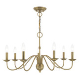 Mid. Chandeliers Candle by Livex Lighting ( 107 | 52167-01 Windsor ) 