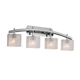 Bathroom Fixtures Four Lights by Justice Designs ( 102 | FSN-8594-55-SEED-CROM-LED4-2800 Fusion ) 