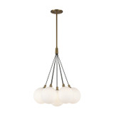 Mini Chandeliers Glass Shade by Kuzco Lighting ( 347 | CH3117-BG/OP Bolla ) 
