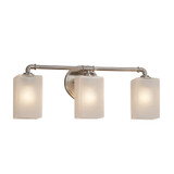 Bathroom Fixtures Three Lights by Justice Designs ( 102 | FSN-8463-15-FRCR-NCKL Fusion ) 