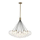 Mid. Chandeliers Glass Down by Kuzco Lighting ( 347 | CH3128-BG Bolla ) 