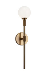 Sconces Single Glass by Matteo Lighting ( 423 | W64801AGOP Candlestix ) 