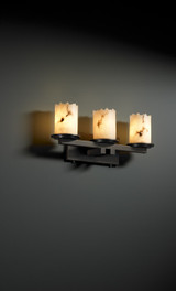 Bathroom Fixtures Three Lights by Justice Designs ( 102 | FAL-8773-12-DBRZ LumenAria ) 