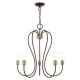 Mid. Chandeliers Candle by Livex Lighting ( 107 | 41365-07 Lucerne ) 